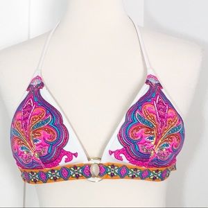 Victoria's Secret Medium Pink Paisley Bikini Top